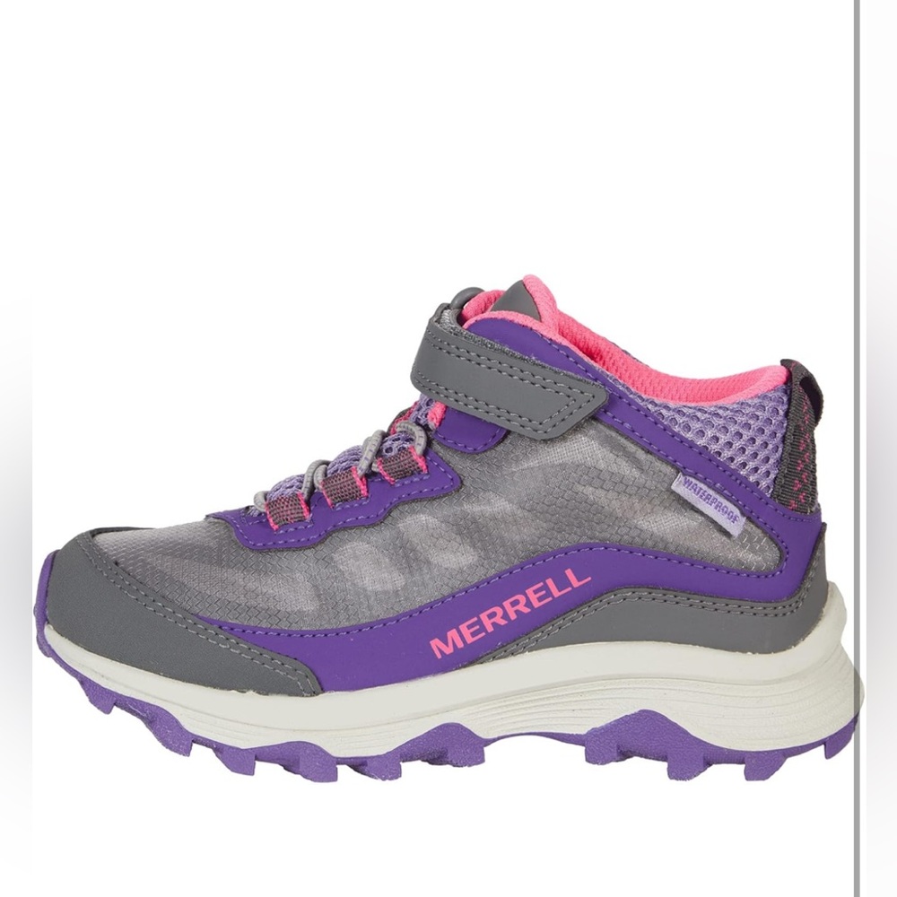 Merrell Kid’s Moab Speed Mid Alternative Closure Waterproof Hiking Boot-Size 6.5